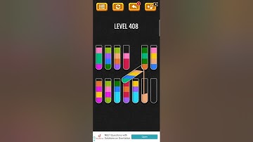 Color sort puzzle Gameplay level - 408.
