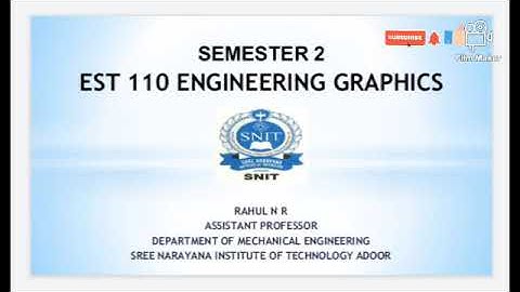 EST 110 ENGINEERING GRAPHICS- REVISION 2 PERSPECTIVE PROJECTION 26/05/2020