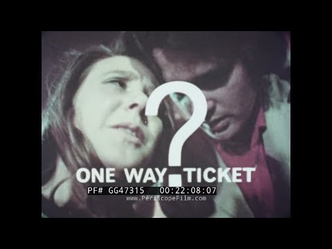 "ONE WAY TICKET? " 1970s BRITISH ANTI-DRUG, ANTI-ALCOHOL EDUCATIONAL / SCARE FILM  GG47315
