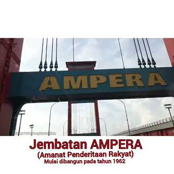 SEJARAH JEMBATAN AMPERA, Amanat Penderitaan Rakyat