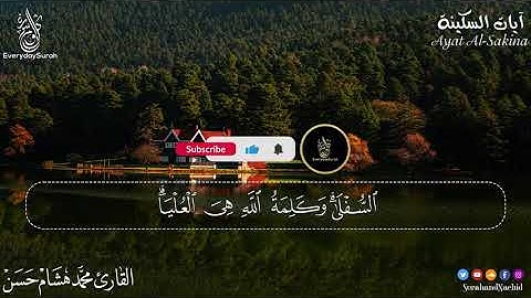 آيات السكينة لدفع القلق والهموم    القارئ  محمد هشام   AYAT OF TRANQUILITY   SAKINAH
