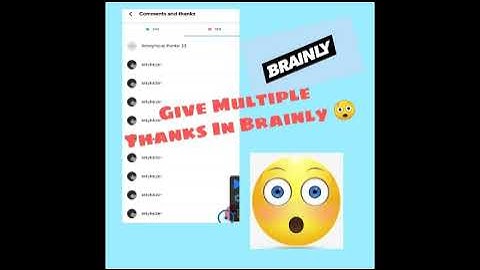 Add Multiple Thanks In Brainly😲. Add 20-90+ Thanks. New Trick 2021