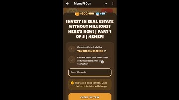 invest in real estate without millions? here’s how! | part 1 of 5 | memefi video task|memefi code