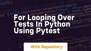 For looping over tests in python using pytest