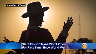 For the first time since wwii, state fair of texas will not open in
response to ongoing coronavirus pandemic. katie johnston reports.