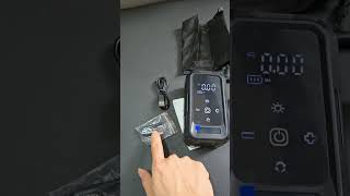 Pompa Angin Elektrik Portable 140PSI Digital Multifungsi Powerbank LED Emergency untuk Ban Mobil