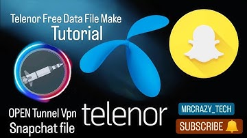 Telenor Free Data | SNAPCHAT FILE | TUTORIAL 2023