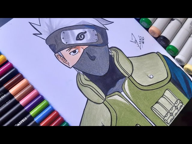 Kakashi Hatake etapa anbu, hecho a lápiz  Kakashi desenho, Tutoriais de desenho  anime, Desenhos de anime