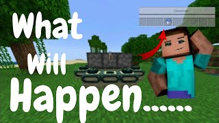 What Will Happen If We Put Water Dispenser Just Above Activated End Portal