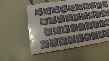 Jupiter Ace replica running on a Blue Pill ( STM32F103C8T6 ) with original keyboard layout.