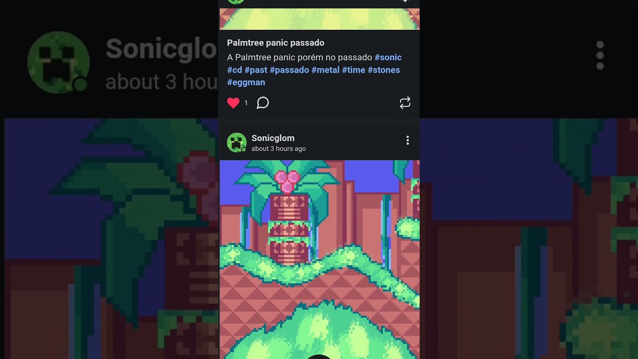 comecei as pixel art do sonic cd!!!