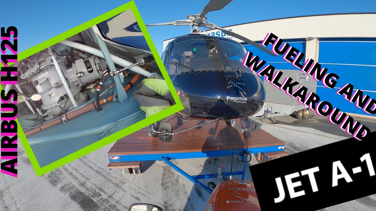H125 walkaround preflight and fueling
