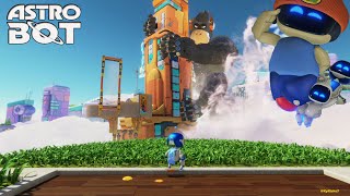 Astro Bot (PS5) Construction Derby Level 100% Walkthrough (All bots and puzzles parts)