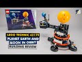 Lego technic 42179 planet earth and moon in orbit detailed building review