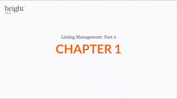 Chapter 1 Editing Listings | Bright MLS