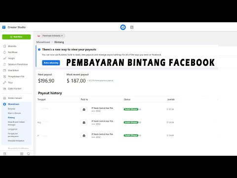 CARA AKTIFKAN METODE PEMBAYARAN BINTANG FACEBOOK