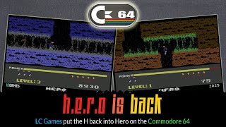 H.E.R.O is Back - a brand new game for the Commodore 64 in 2025