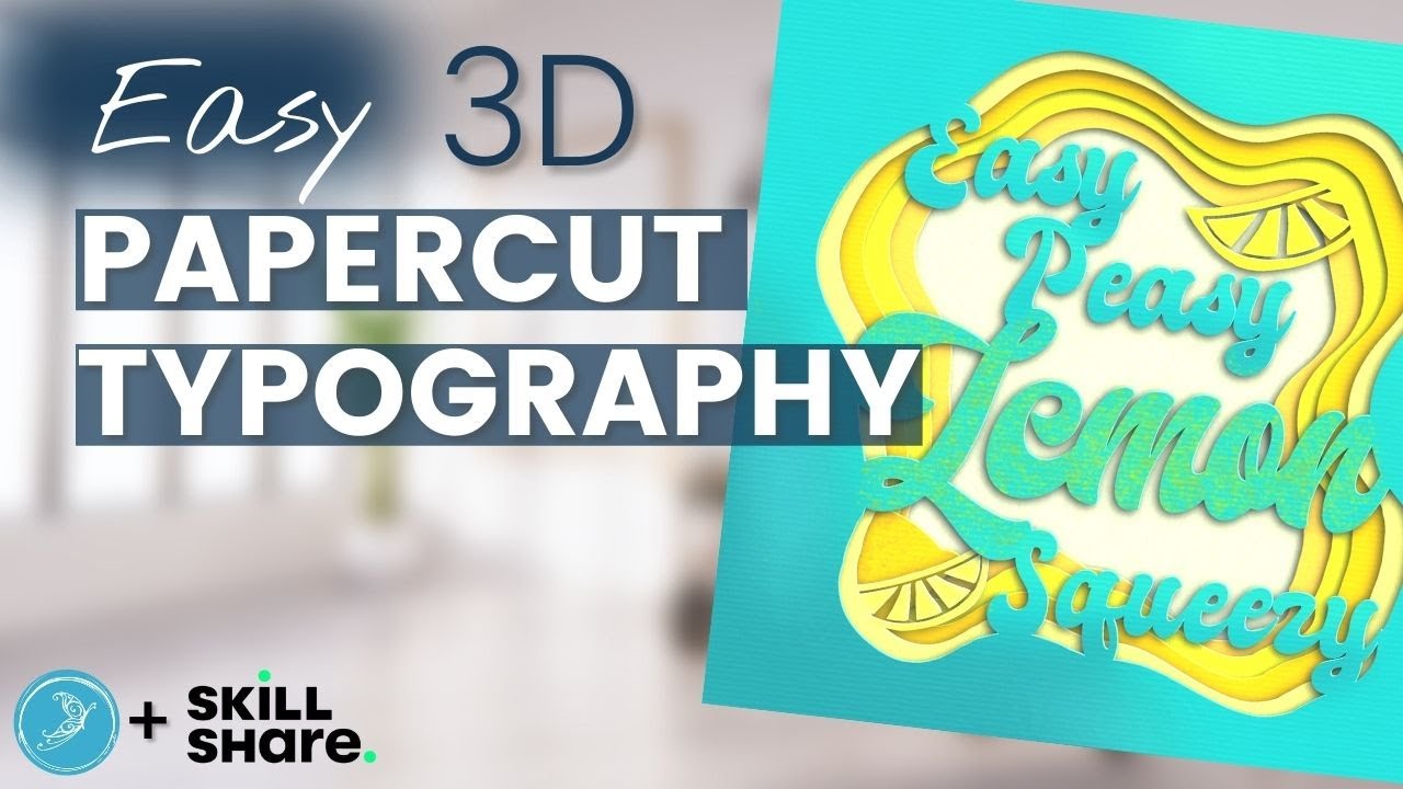 Easy 3D digital art: Papercut Typography in Procreate on iPad - YouTube