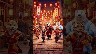 AI Dancing Animals in Ancient China 🐼🐯 | So Cute &amp; Funny!