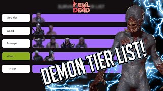 Demon Tier List | Evil Dead: The Game