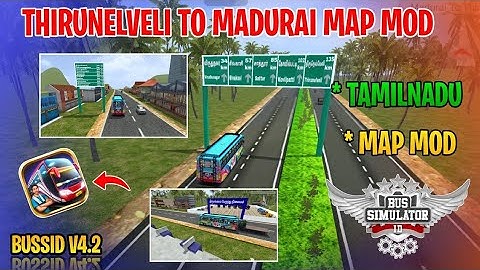 New Tamilnadu Map Mod Tamil | Bus Simulator Indonesia | Map Mod For Bussid #tamilnadu #map #mod