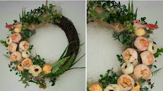 Весенний венок из  березовых прутиков. DIY.