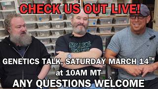 OUR FIRST YOUTUBE LIVE, march 14th at 10am MT!