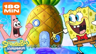 SpongeBob | 3+ STUNDEN in den Häusern von Bikini Bottom! | SpongeBob Schwammkopf