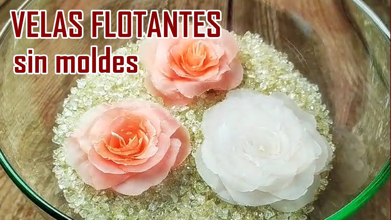 Как сделать ПЛАВАЮЩИЕ СВЕЧИ в форме роз БЕЗ ФОРМ!!