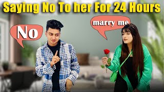 Saying no to @Mahjabeen Ali  for 24 hours | *gone wrong *| RBWORLD