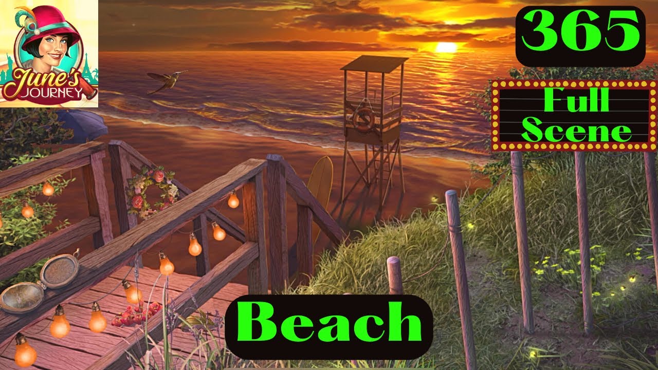 JUNE'S JOURNEY 365 BEACH (Hidden Object Game) *Full Mastered Scene* YouTube