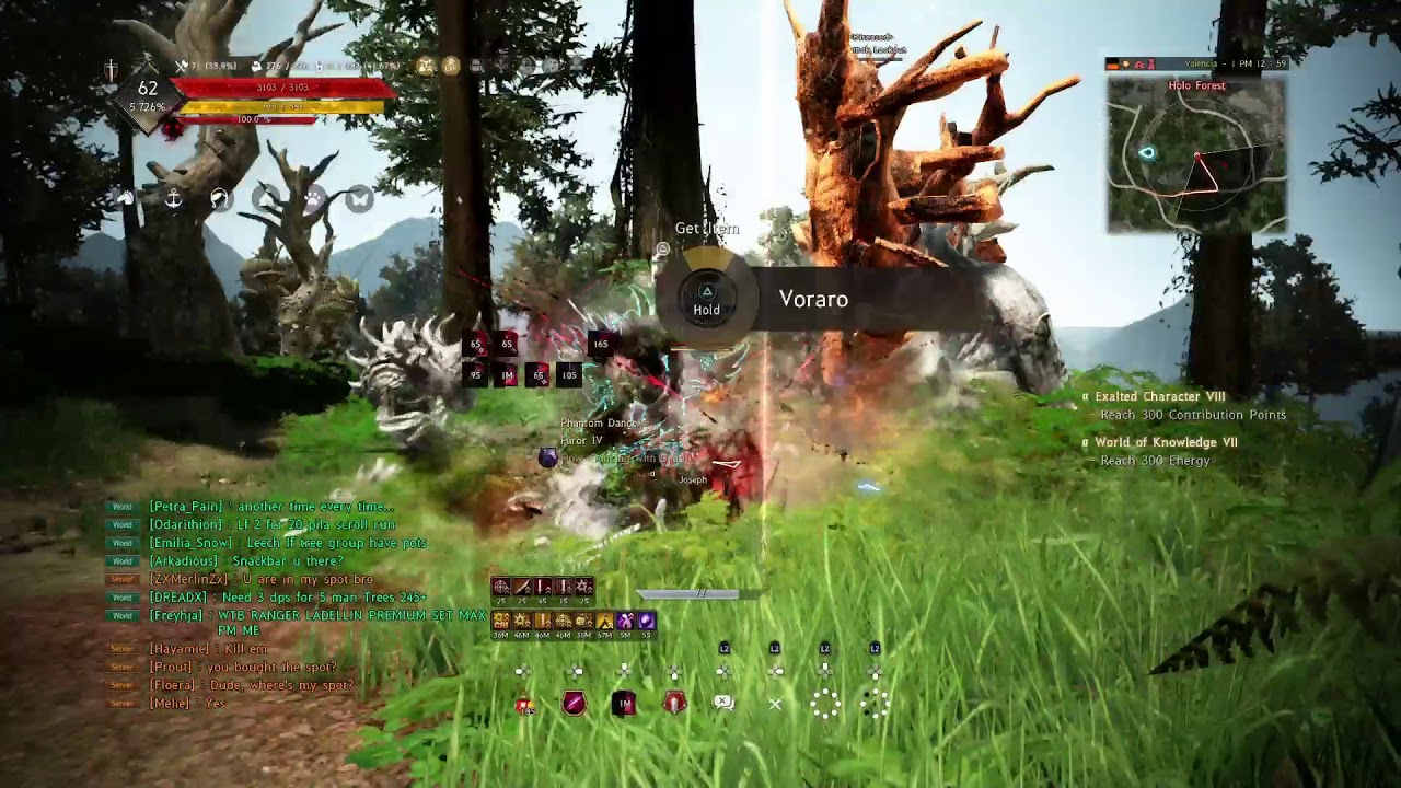 BLACK DESERT ONLINE PS4 PRO 269 NOUVER LAHN SOLO GRIND MIRUMOK 1732