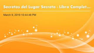 Audiolibro_  Secretos del Lugar Secreto - Bob Sorge(240P) by Evangelista Raul Bastidas 7 17 views 1 year ago 7 hours, 54 minutes