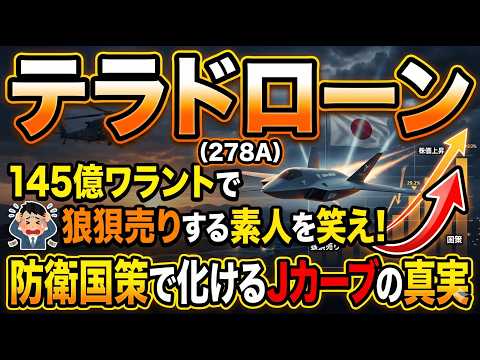 【株式投資銘柄分析】テラドローン(278A)防衛覇権の全貌！世界シェアを奪う「UTMと防衛」3.4兆円市場の真実