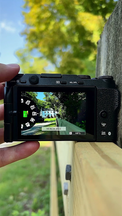 how the film simulations dial works on Fujifilm cameras! #fujifilm #fujifilmxm5