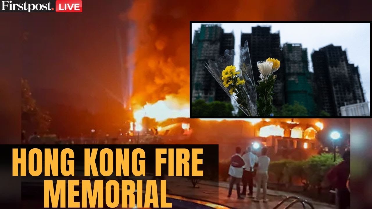Hong Kong Fire LIVE: Memorial site for Hong Kong Apartment Fire