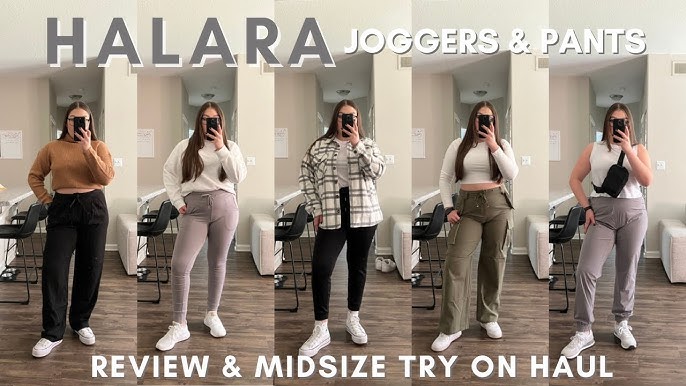 HALARA TRY ON HAUL & REVIEW  quality check, sizing, jogger styles