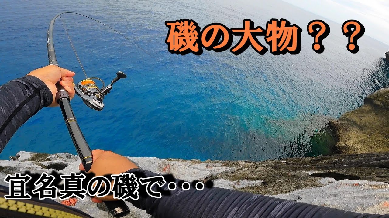 【宜名真の磯】北部の地磯にはでかいのが居る！【沖縄釣り】