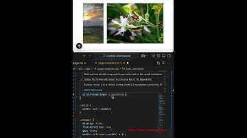#CSS only scroll-snap carousel.