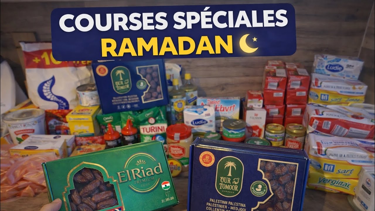 J’ai fait mes courses pour Ramadan ! 😍🛒