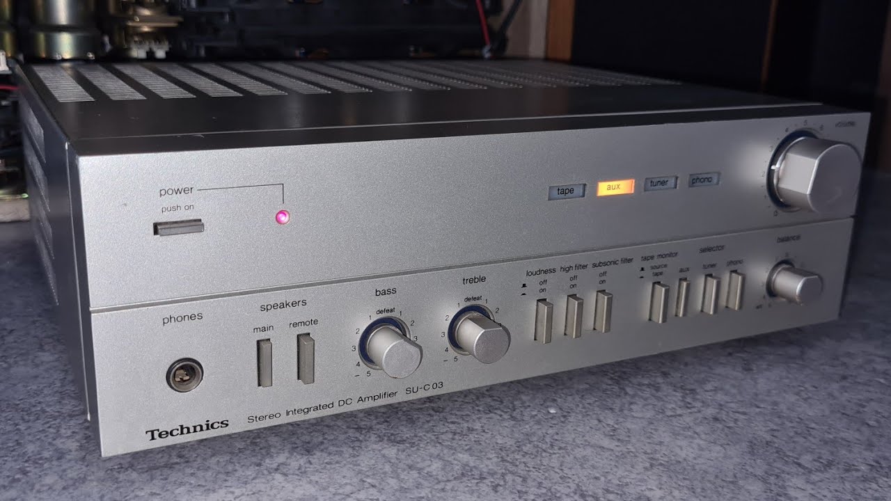 1980 Technics SU-C03 amplifier test with Canton Plus C and