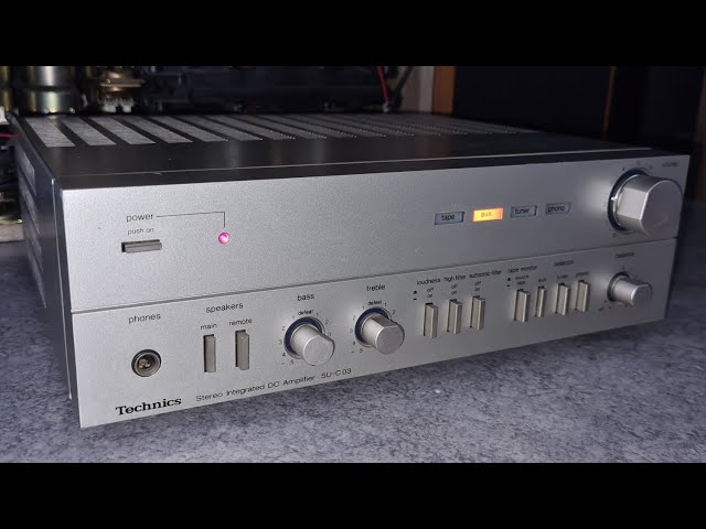 1980 Technics SU-C03 amplifier test with Canton Plus C and Plus S