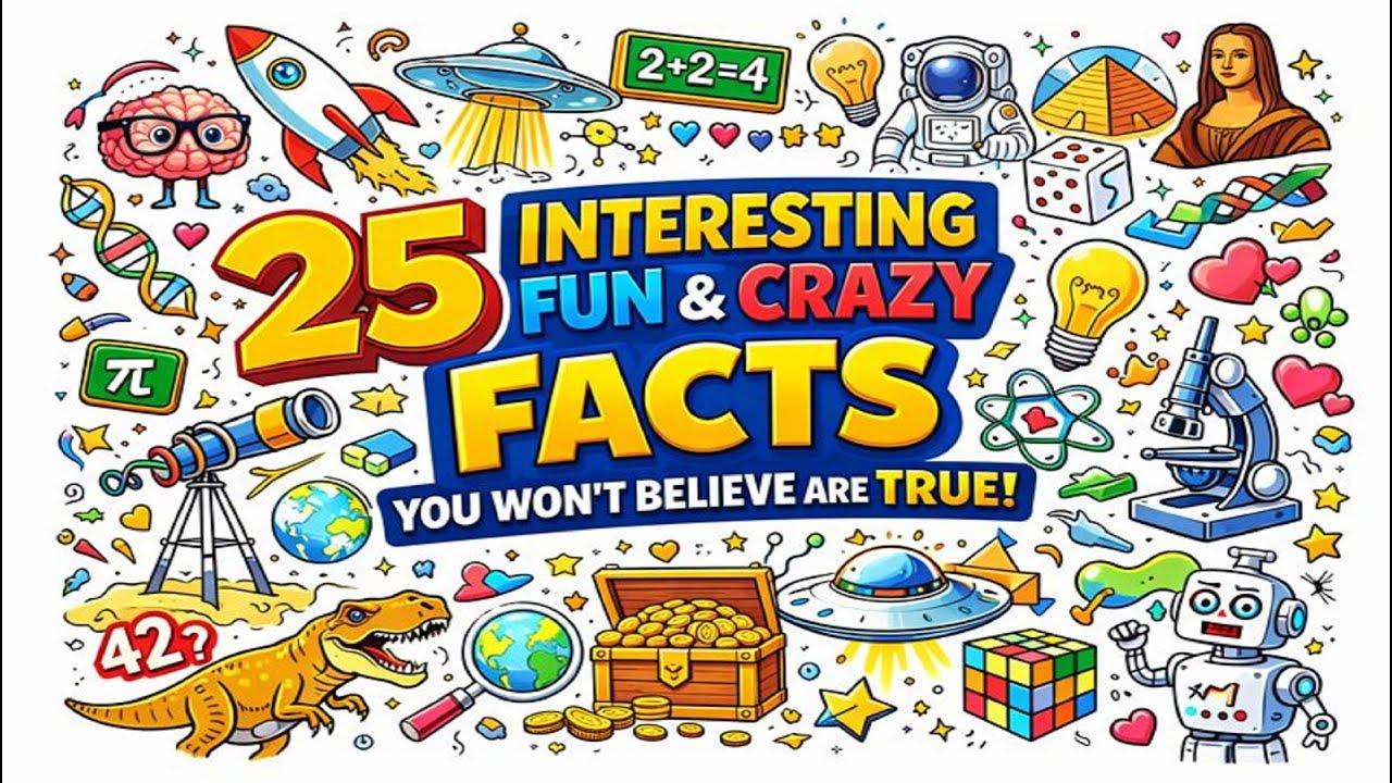 25 INTERESTING, FUN AND CRAZY FACTS |PART 14