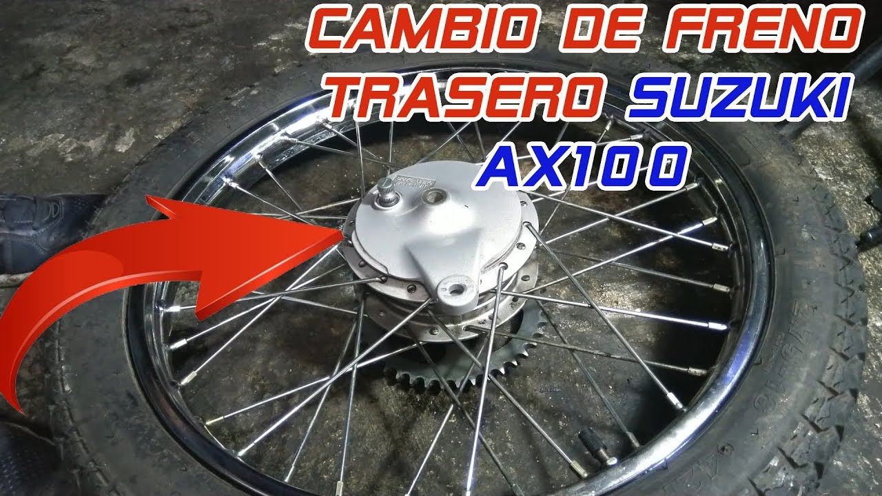 Mantenimiento freno trasero - Suzuki AX100