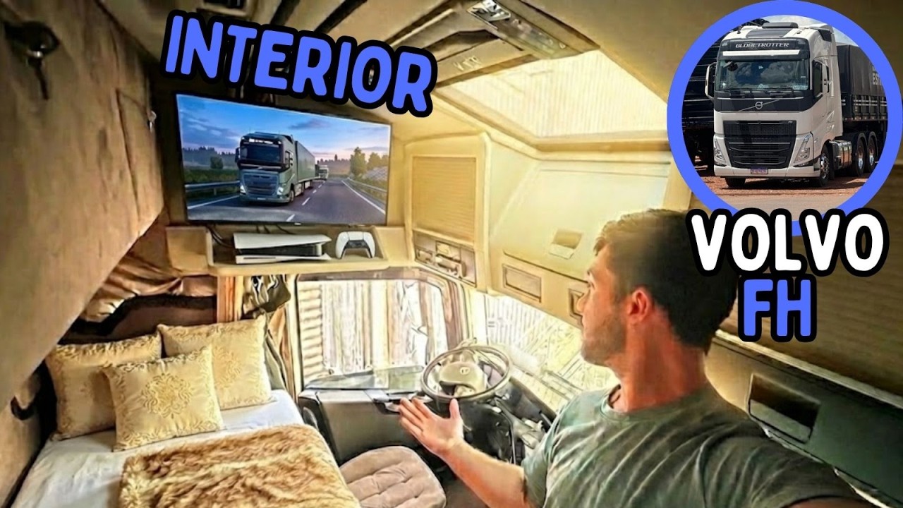 MOSTRANDO MEU CAMINHÃO VOLVO FH 540 POR DENTRO 🚛