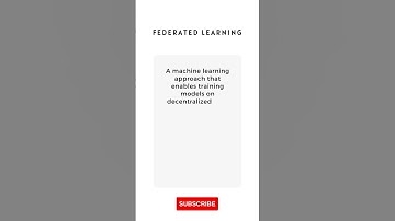 What is Federated Learning #Shorts