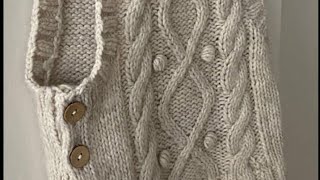 Cómo Tejer un Chaleco con Trenzas y Puff en Talla M | Tutorial Paso a Paso para Principiantes
