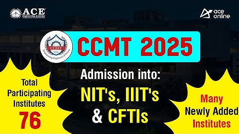 CCMT 2025 Admission Into NIT