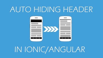 Auto Hiding Header on Scroll in Ionic