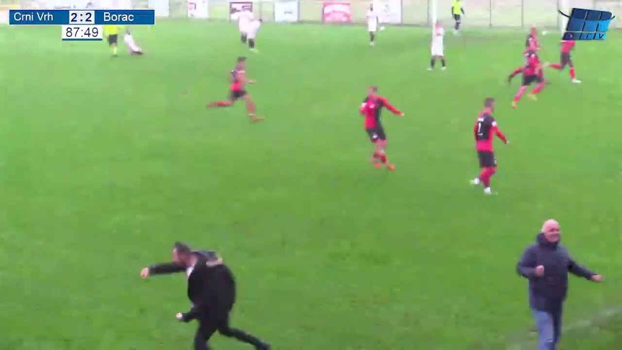 CRNI VRH vs BORAC (KD) 2:3 (15. kolo, Druga liga RS - Zapad 22/23 - SAŽETAK)